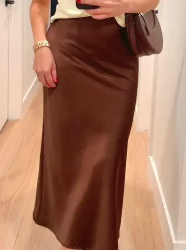 Aniston skirt - Chocolate